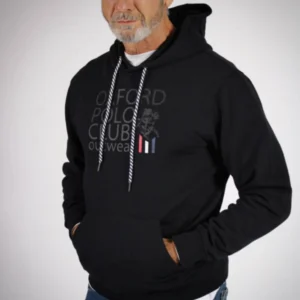 Buzo Oxford Polo Club Jim Hombre Negro - Imagen 1