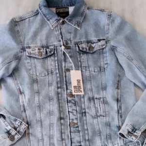 Campera De Jean A+ Hombre Celeste - Imagen 1
