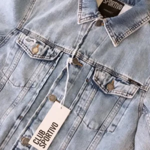 Campera De Jean A+ Hombre Celeste - Imagen 2