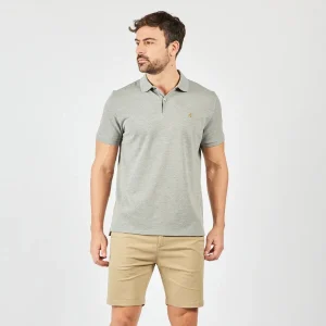 Chomba Hombre Neptune Oxford Polo Club Gris Melange - Imagen 1