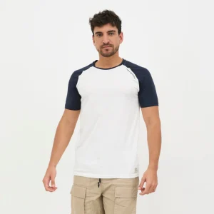 Remera Hombre Combinada Felix La Argentina Arena/Azul - Imagen 1