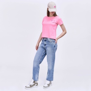 Remera Mujer Lore Corazon A+ Rosa Fluor - Imagen 3