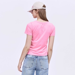 Remera Mujer Lore Corazon A+ Rosa Fluor - Imagen 4