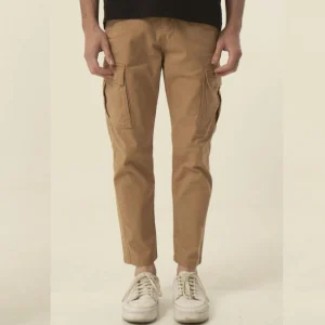 Pantalon Cargo Chino Sibari Hombre Marron - Imagen 1