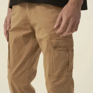 Pantalon Cargo Chino Sibari Hombre Marron - Imagen 2