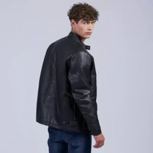 Campera Cuero PU Jude Oxford Polo Club Negro - Imagen 2